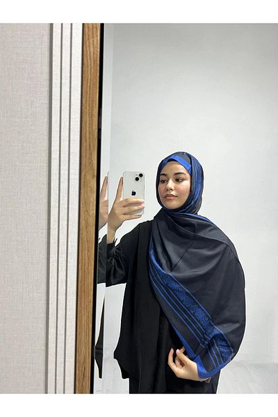 AMİNENESİL Ethnic Plain Smoked Color Shawl