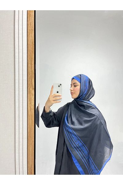 AMİNENESİL Ethnic Plain Smoked Color Shawl