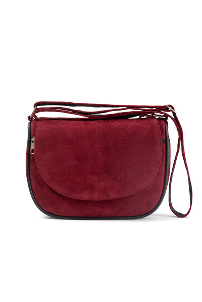 fubileather Genuine Leather Suede Midi Daily Women's Shoulder Bag