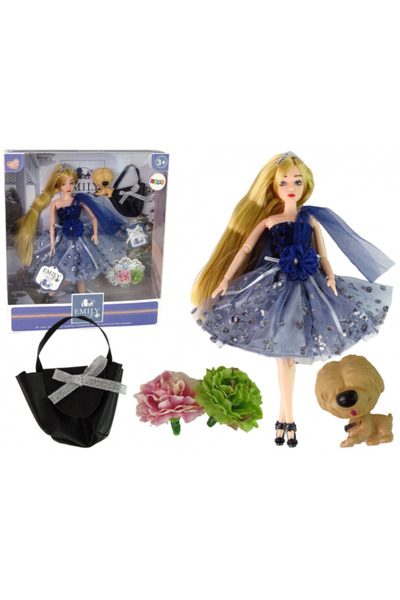 REBELS Păpușa Emily cu geantă de cățeluș și flori
