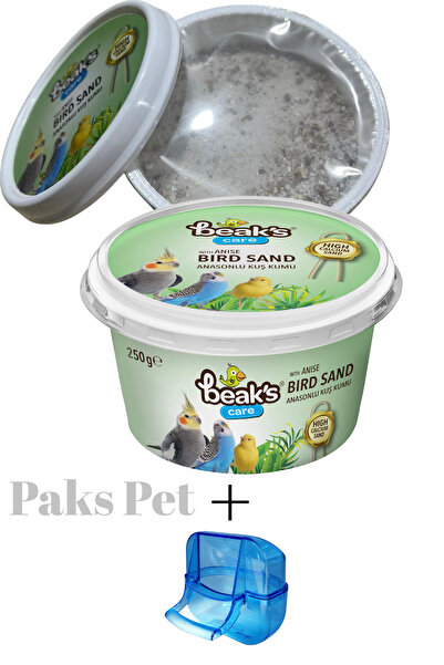 Beaks Kafe Kuşları İçin Anasonlu Kuş Kumu - 250 gram + Yemlik Hediye