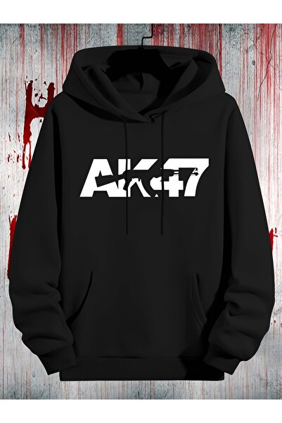 cc collection Hanorac oversize unisex cu imprimeu AK47 tricou Design conforta...