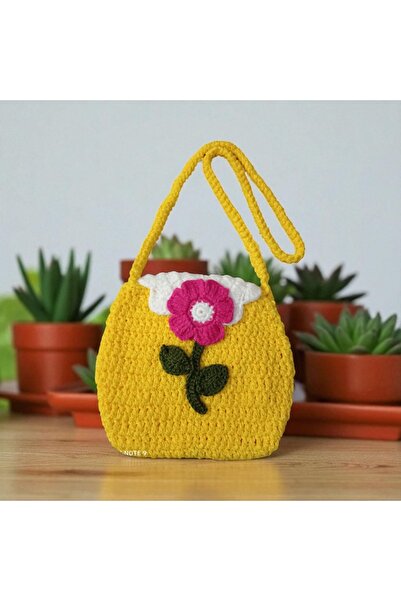 elçin desing Omuz çantası (kız çocuk)sarı bayramlık çanta