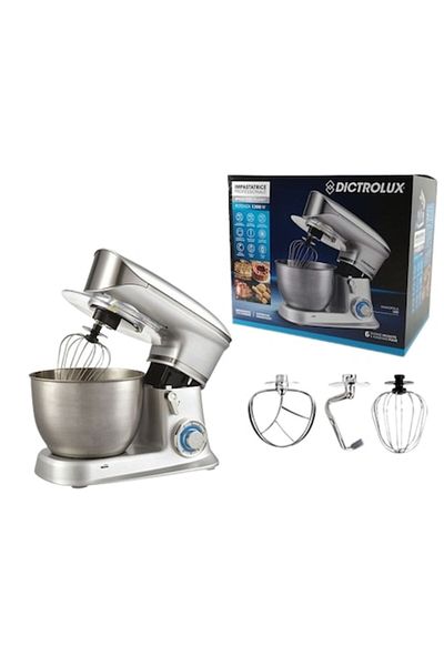 Dictro Lux Mixer cu bol din inox Dictrolux, 6.5L, 1300W, 6 viteze