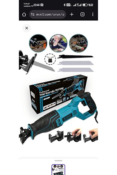 shop 2000W Bakır Sargılı 6 Kademe Devir Ayarlı Tilki Kuyruğu Testere