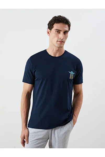 LC Waikiki Navy Blue Standard Fit Men's Pajama Set