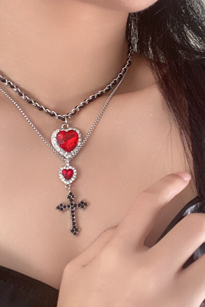 Giraffe Kolye Gothic Fairy Otantik Gotik Punk Emo Haç Kolye Takı