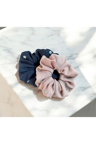 Nimet Abla Butik Elastic Fabric Double Bagel Buckle