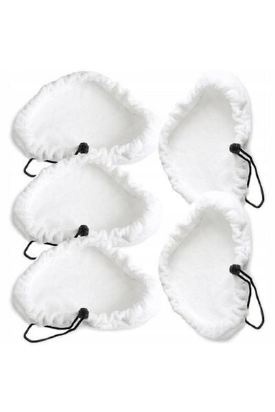 Vixen Set 5 mop pads, Vixen, Microfiber, White