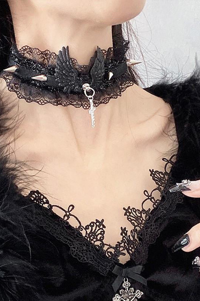 Giraffe Kolye Gothic Fairy Otantik Gotik Punk Emo Haç Kolye Takı