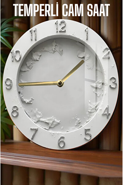 kutuTR Şıklığı ve Dayanıklılığı Buluşturan 3D Görünümlü Temperli Cam Saat – 3...