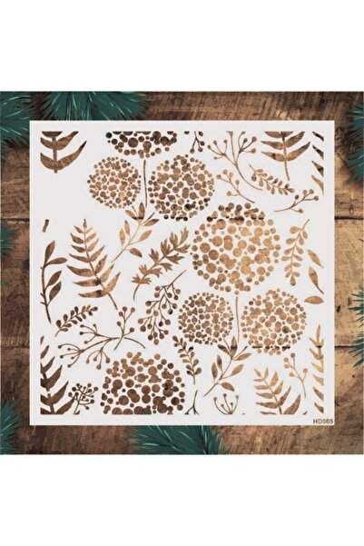 STENCİLTASARIM Stencil Tasarım Hd065 Boyama Şablonu - Dekoratif Duvar Ve Eşya...