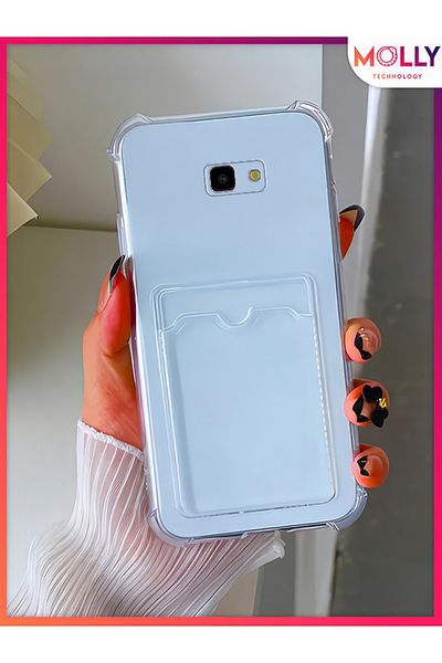Molly Transparent Silicone Case with Card Pocket for Samsung Galaxy J4 Plus