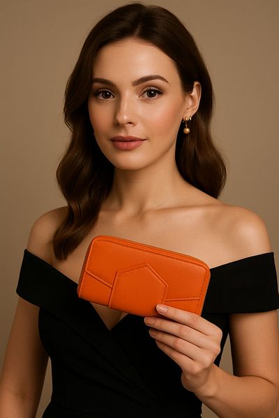 MGEStore Women's Wallet Mini Handbag Mini Hand Wallet Bag with Zipper Card Phone and Cash Coin Compartment