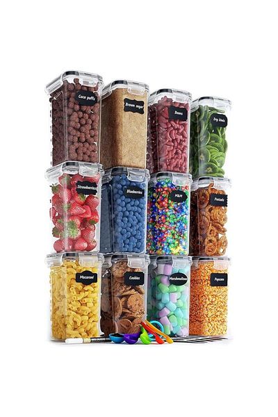 OEM Set of 12 airtight food containers with lids 12x2 liters, BPA free