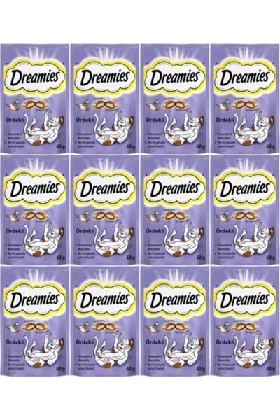 Dreamies Ördekli Kedi Ödül Maması 60 gr x 12 Adet