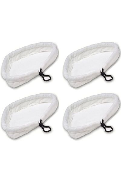 OEM Set 4 mop refills, Microfiber, 22 x 28 cm, White