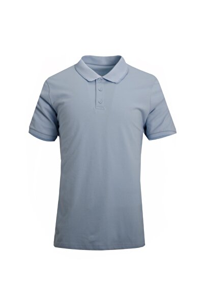 Uki AÇIK MAVİ Comfort Fit Polo Yaka Pike T-Shirt