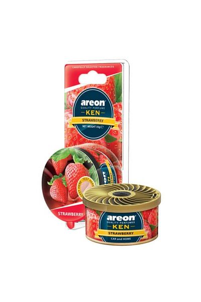 Areon | Car and Home Air Freshener with Strawberry Scent | Metal Can
