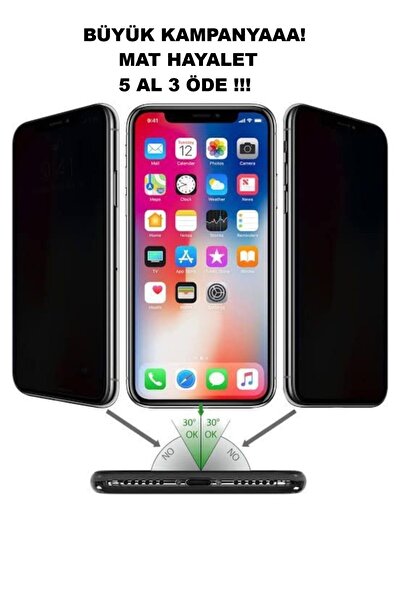 ADYS Iphone 11 Uyumlu Mat Seramik Hayalet Ekran Koruyucu (5 Al 3 Öde)