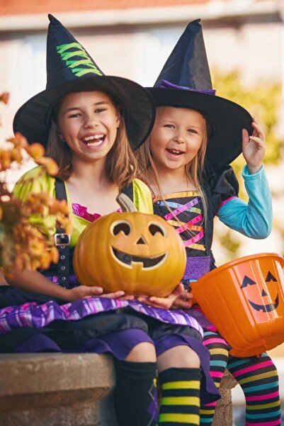 CANSIN Καπέλο μάγισσας με κορδέλα Halloween Mo