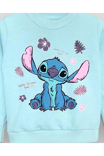 LİTTLE TORTOİSE Unisex Stitch Printed Hooded Tracksuit Set