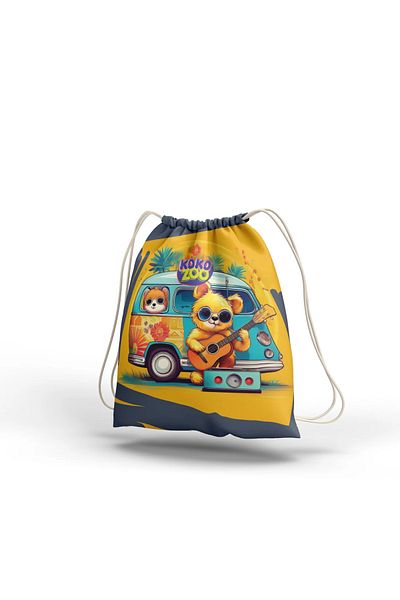 Kokopatik Kokozoo Safari Bear Drawstring / Drawstring Bag