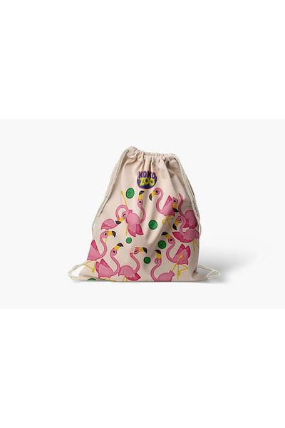Kokopatik Kokozoo Lady Flamingo Drawstring / Drawstring Bag