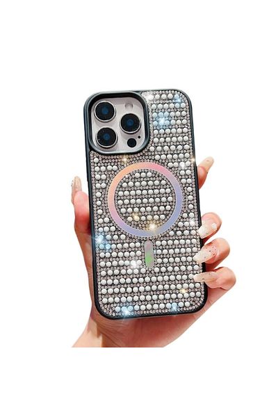 Toybox Shining Star and Pearl Diamond Magsafe Phone Case - iPhone 15 Pro Max