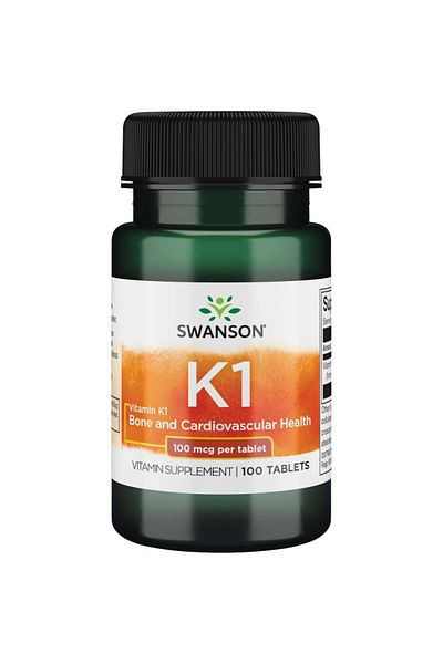 SWANSON Vitamin K1, 100 mcg, 100 tablets