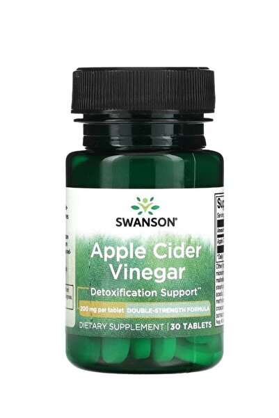 SWANSON Apple Cider Vinegar 200 mg 30 Tablets