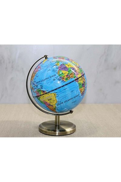 ROİSYA Decorative Table Top World Globe