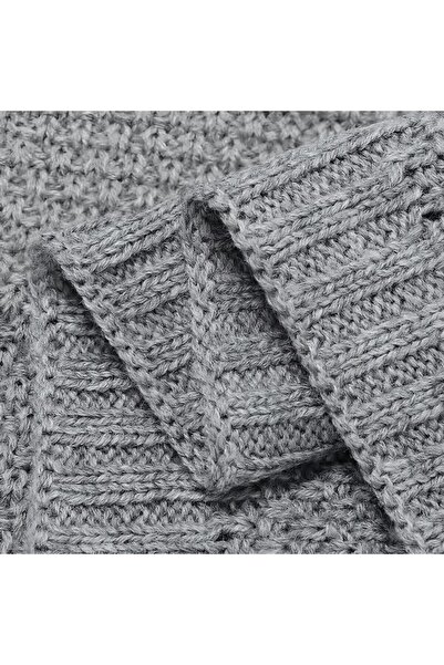 Generic Pure Color Knitted Baby Blanket Windproof Warm Soft Skin-friendly Mother's Embrace