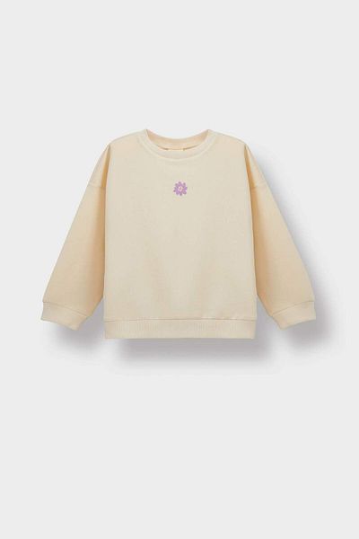 DeFacto Baby Girl Crew Neck Floral Sweatshirt E8351A525Au
