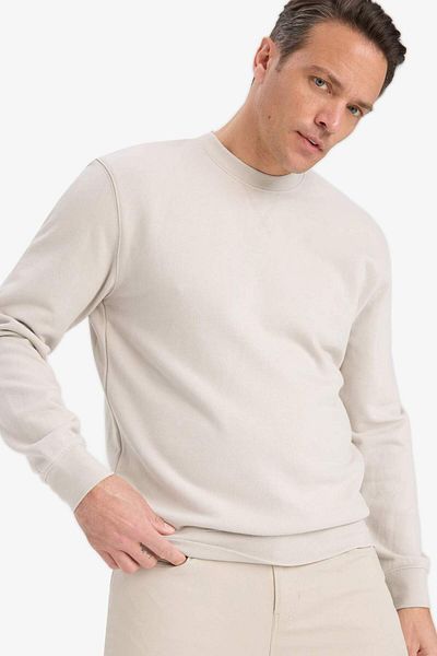 DeFacto 100% Cotton Regular Fit Crew Neck Sweatshirt E8339Ax25Au