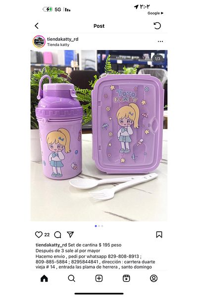 Generic Lunch box with water bottle, spoon and fork accessories