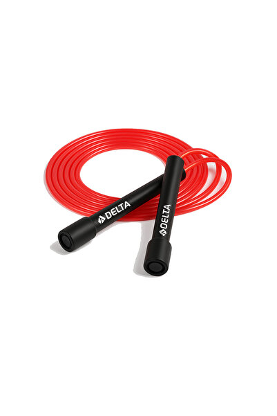 Delta Pilates Set – 20 cm Mini Pilates Ball, Light Loop Exercise Band & Jump Rope Red-Orange