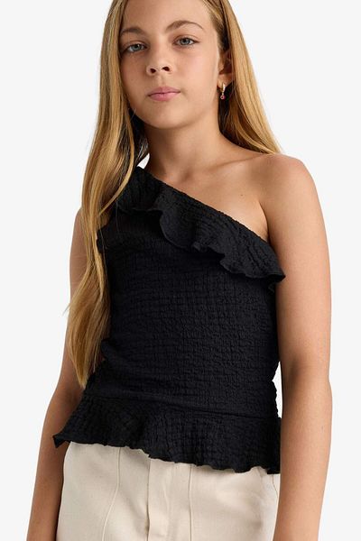 DeFacto Girl's One Shoulder Tank Top G0166A825Hs