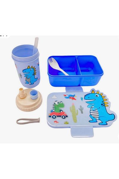 Generic Lunch box and accessories: water bottle and spoon