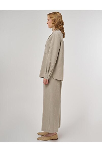 Kayra Hotfix Printed Modal Διπλό Σετ Μούχλα Πράσινο