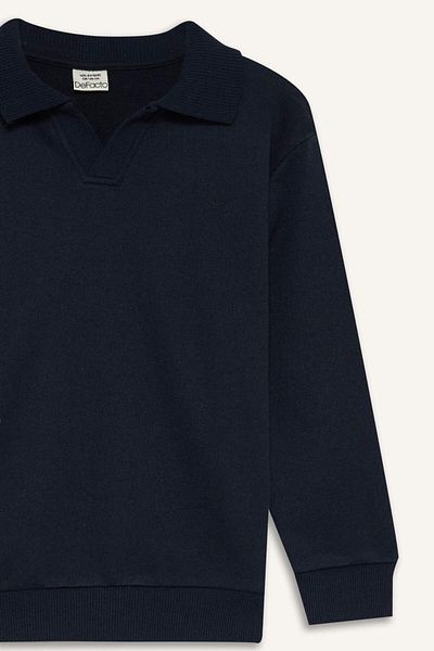 DeFacto Boy's New Regular Fit Apaş Collar Sweatshirt F3940A825Au