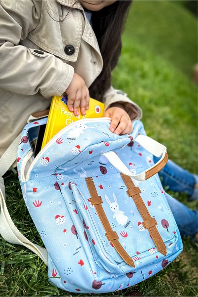 SUNSHINE Pink Patterned Kindergarten Nursery Daily Use Children's Backpack Baby Bag