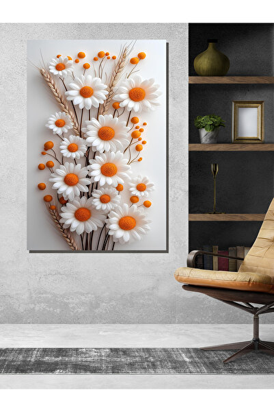 ESLEM PAPATYA BASKILI KANVAS TABLO