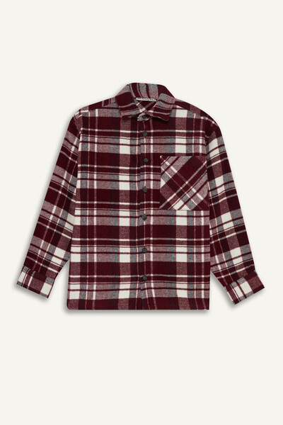 DeFacto Claret Red Boy's Shirt F1435A8/Br169