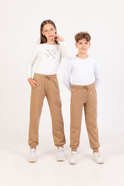 Nickel Filtato Zippered Unisex Children's School Track Pants