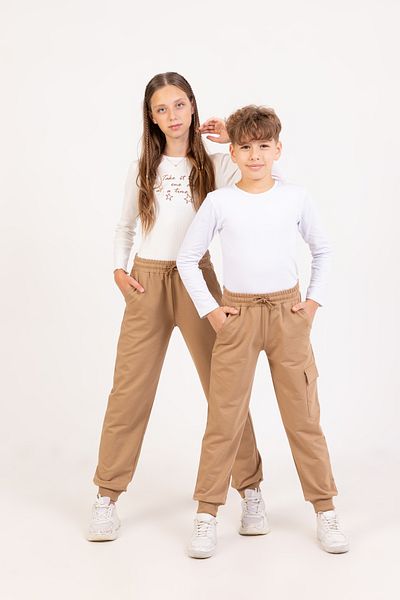 Nickel Unisex Children's School Track Pants with Cargo Pockets