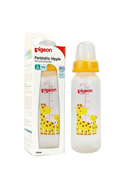 Pigeon زجاجة رضاعة ديكو سليم نيك - بلاستيك، 240 مل