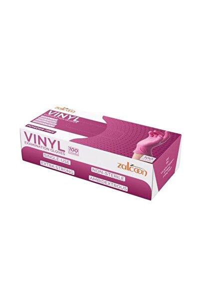 Generic قفازات فحص الفينيل من زالكون، 4.5 جرام، خالية من اللاتكس وخالية من ال...