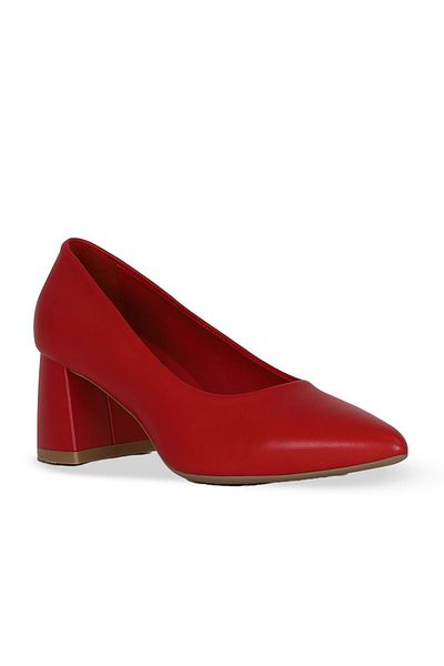 Bueno Shoes Red Sct Leather Women's Heeled Shoes 01We5801