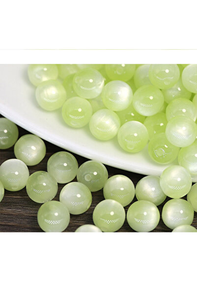 L&Wen Cat Eye Bracelet Beads, Round Beads Jewelry Necklace Making for Girls 8...
